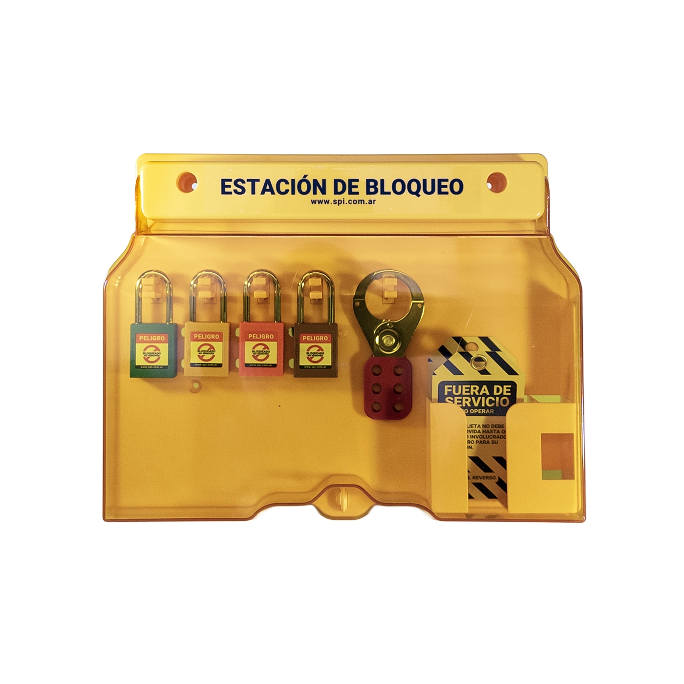 Estación de Bloqueo Plástica, Tamaño 406x315x65mm