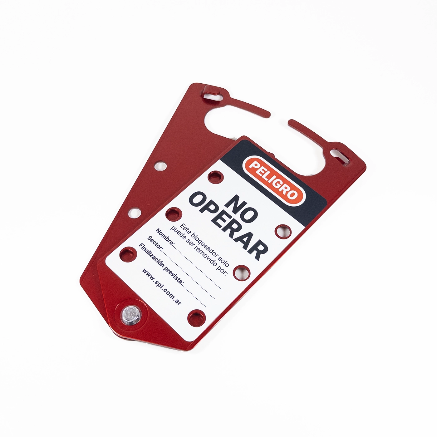 Pinza de Bloqueo, "No Operar", Tamaño 76x190mm de Aluminio