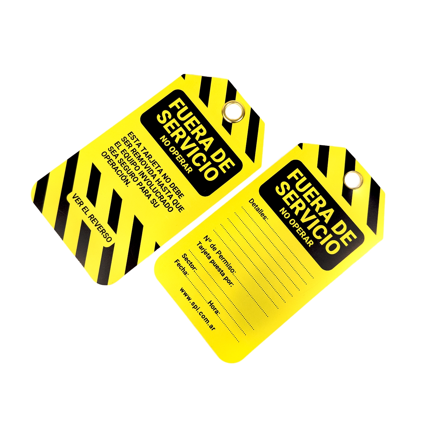 Tarjeta "Fuera de Servicio", Tamaño 76x138mm