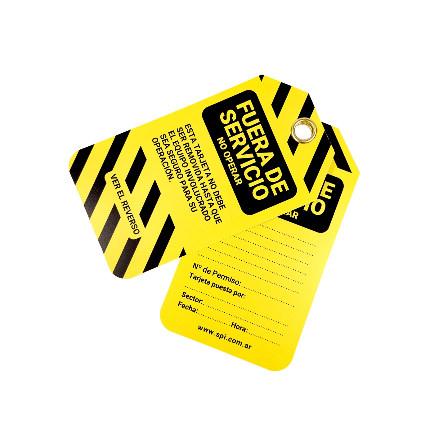 Tarjeta "Fuera de Servicio", Tamaño 76x138mm